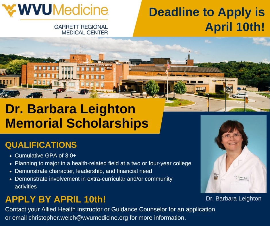 Dr. Barbara Leighton Memorial Scholarships Dr. Barbara Leighton Memorial Scholarships (Deep Creek Lake, MD)
