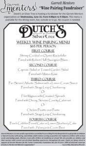 Dutch's At Silver Tree - Special Weekly Pairing Menu