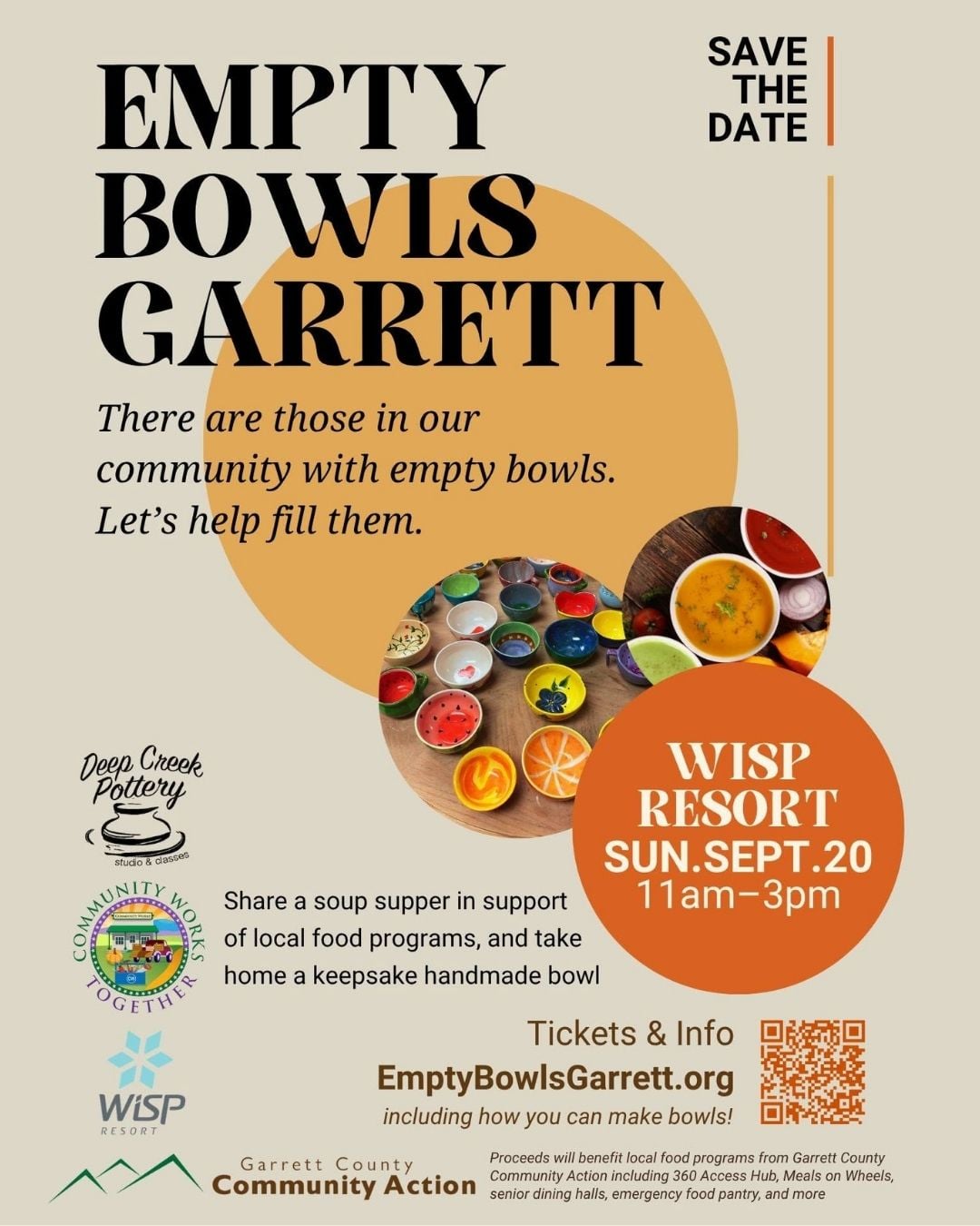 Empty Bowls Garrett County