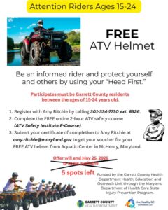 FREE ATV Helmet Program Now Available for Riders Ages 15-24 (While Supplies Last)