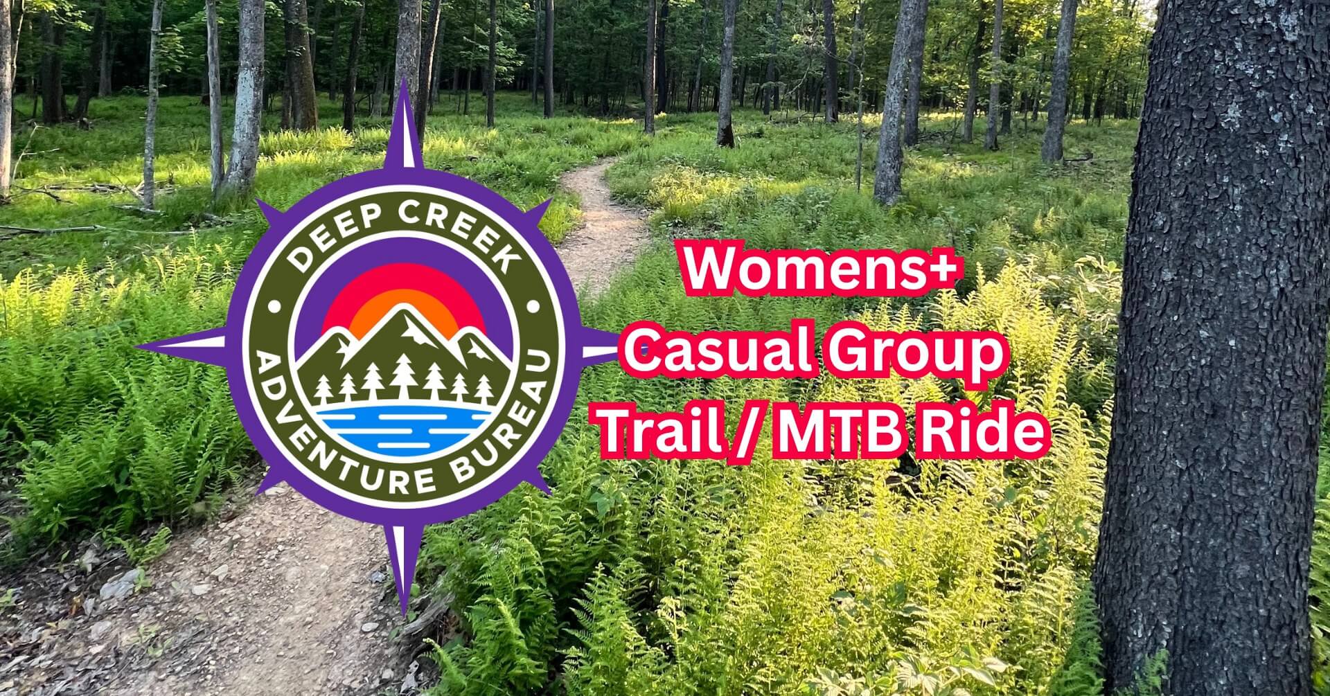 FREE Womens + Casual Trail Mountain Bike Ride at Deep Creek Lake, MD
