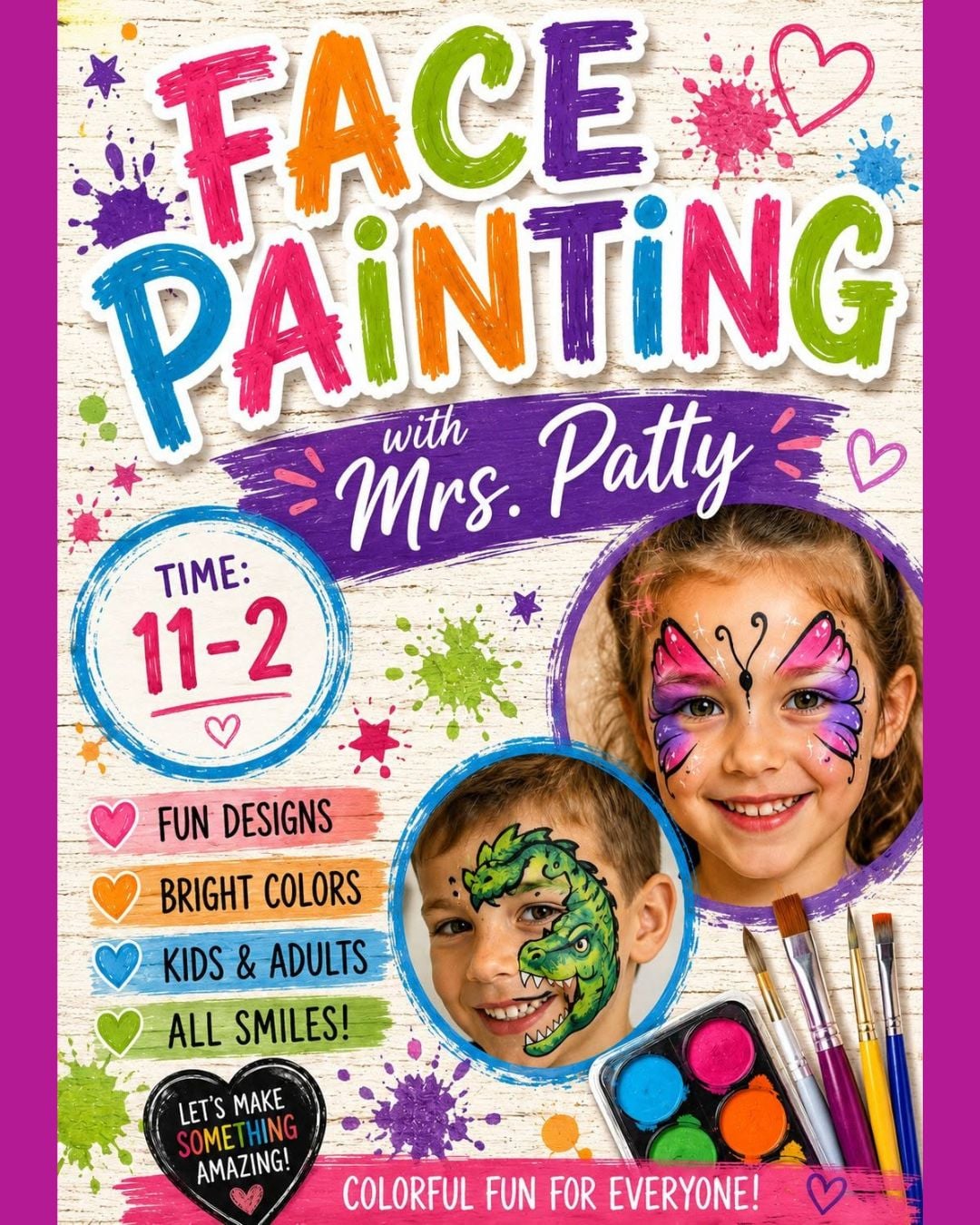 Face Painting with Ms. Patty