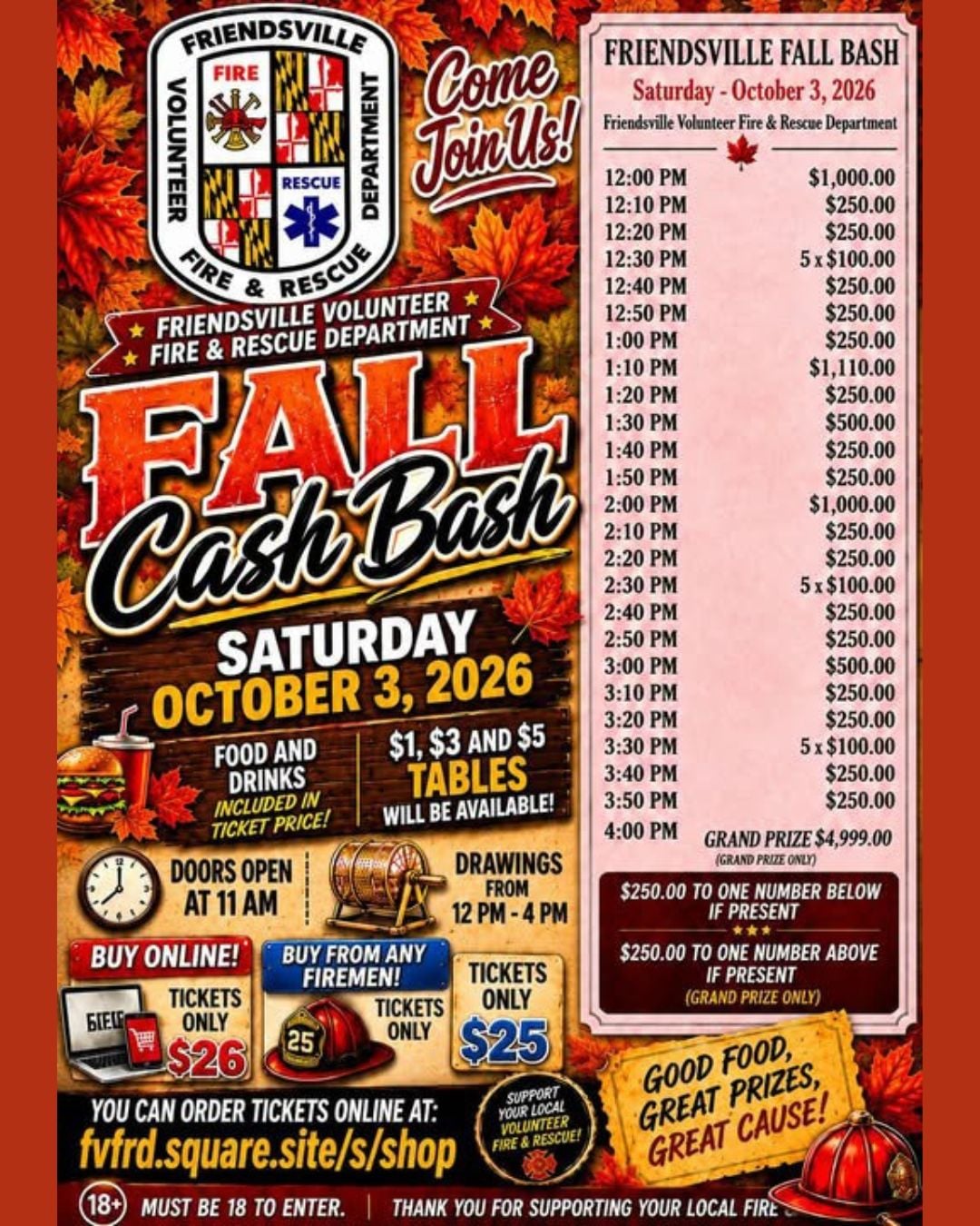 Fall Cashback