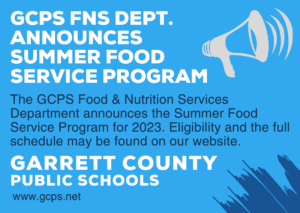 Food & Nutrition Services Notification of Summer Food Service Program at Deep Creek Lake, MD