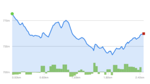 Elevation Profile - Silver Trail (Fork Run Recreation Area)