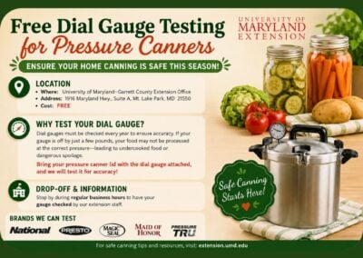 Free Dial Gauge Testing for Pressure Canners