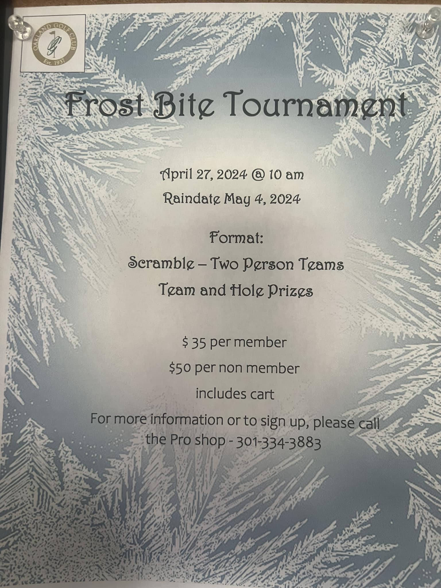 Frost Bite Tournament at Deep Creek Lake, MD