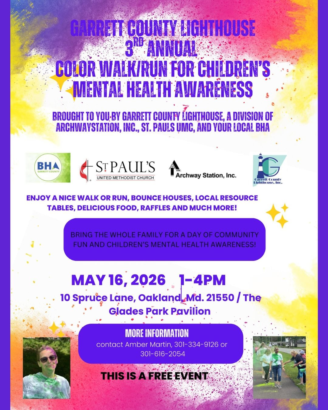 GCLH 2rd Annual Color WalkRun for Children's Mental Health Awareness