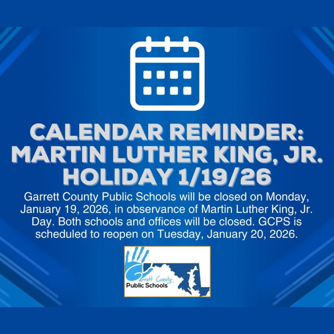 GCPS Calendar Reminder: Martin Luther King, Jr. Holiday 1/19/26