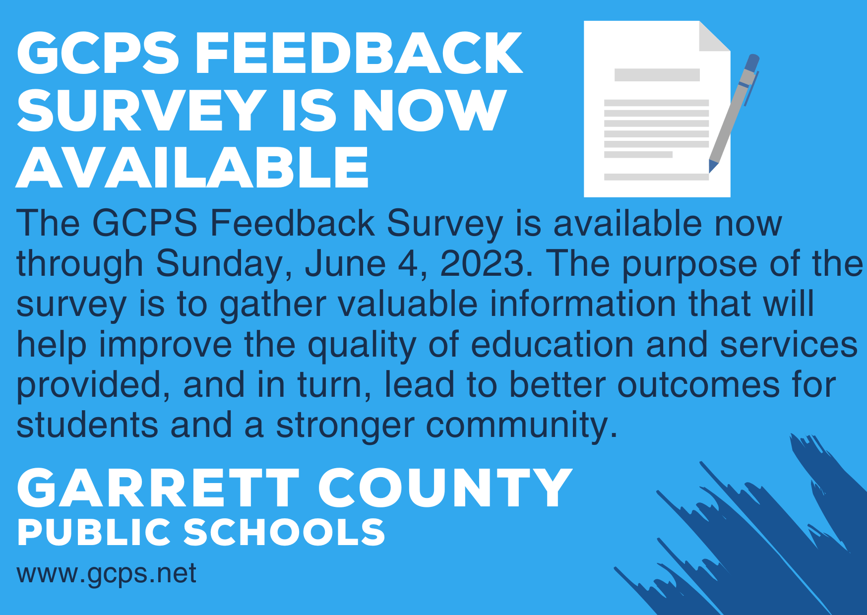 Garrett County Public Schools Feedback Survey Now Available - Deep ...