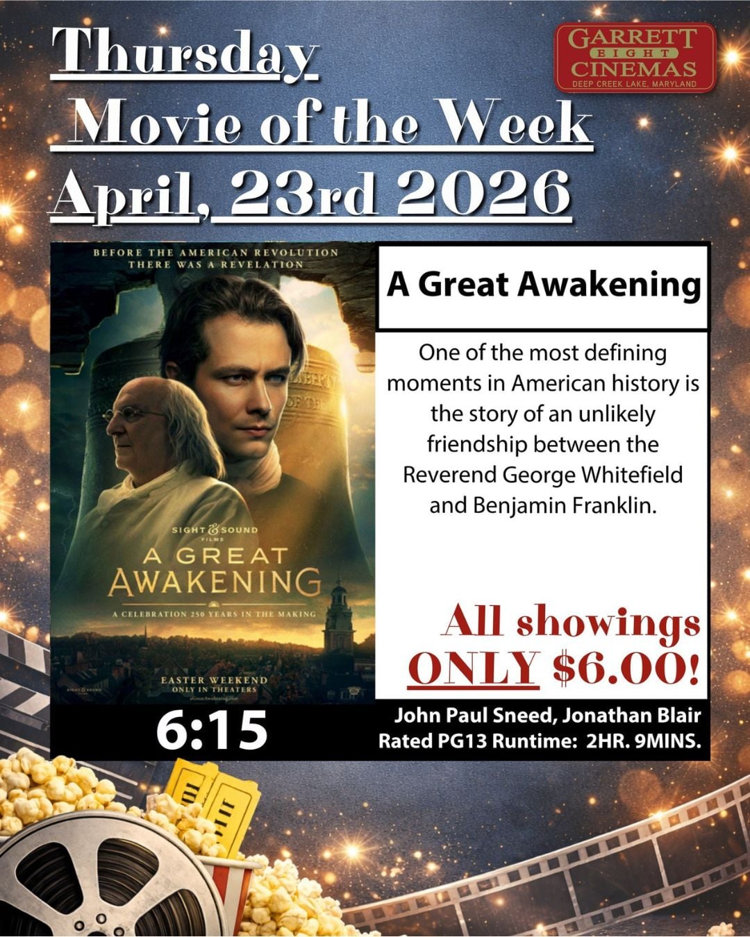 Garrett 8 Cinemas’ Thursday Movie of the Week: A Great Awakening