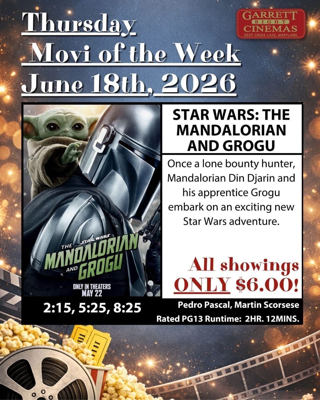 Garrett 8 Cinemas’ Thursday Movie of the Week: Star Wars: The Mandalorian and Grogu