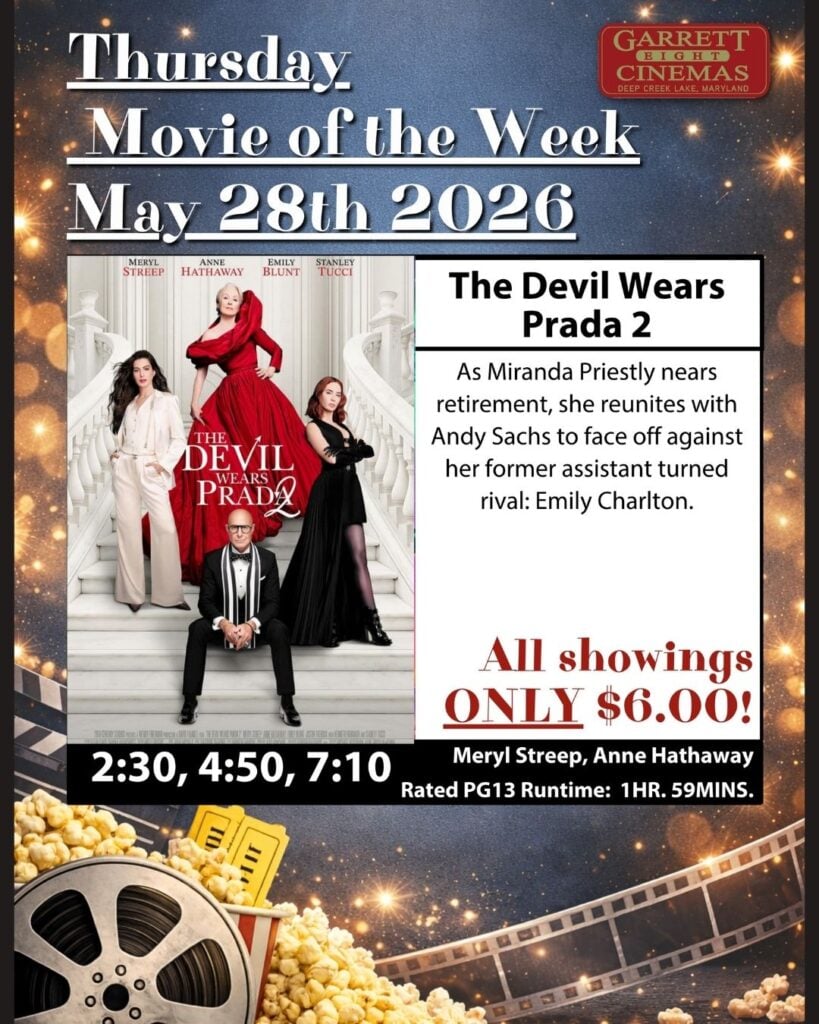 Garrett 8 Cinemas’ Thursday Movie of the Week: The Devil Wears Prada 2