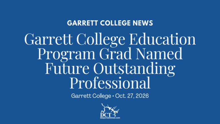 Garrett College Education Program Grad Named Future Outstanding Professional