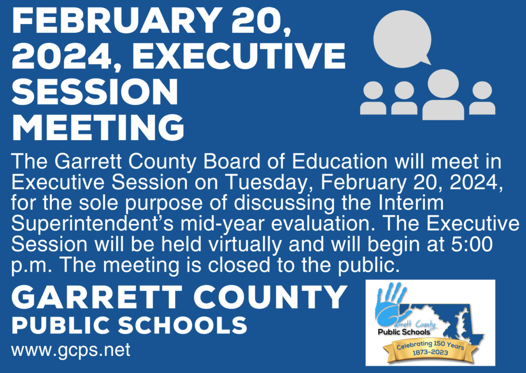 Garrett County Board of Education's Executive Session Meeting at Deep Creek Lake, MD