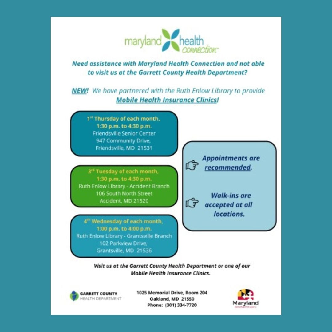Garrett County Health Department Mobile Insurance Clinic