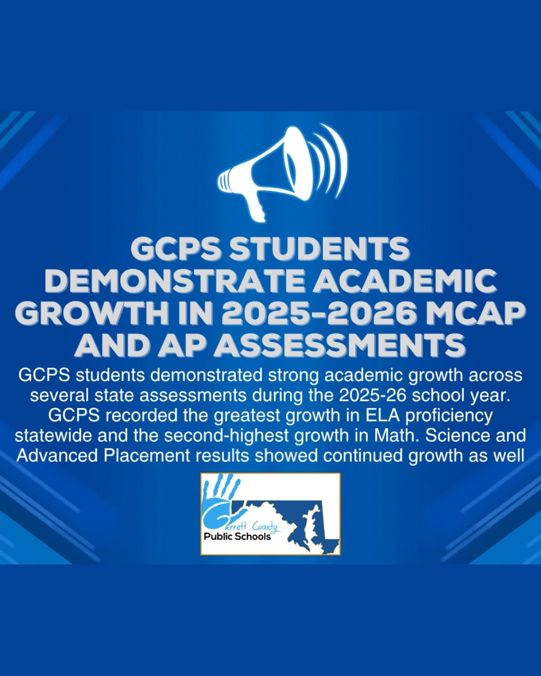 Garrett County Public School Students Demonstrate Academic Growth in 2025-2026 MCAP and AP Assessments