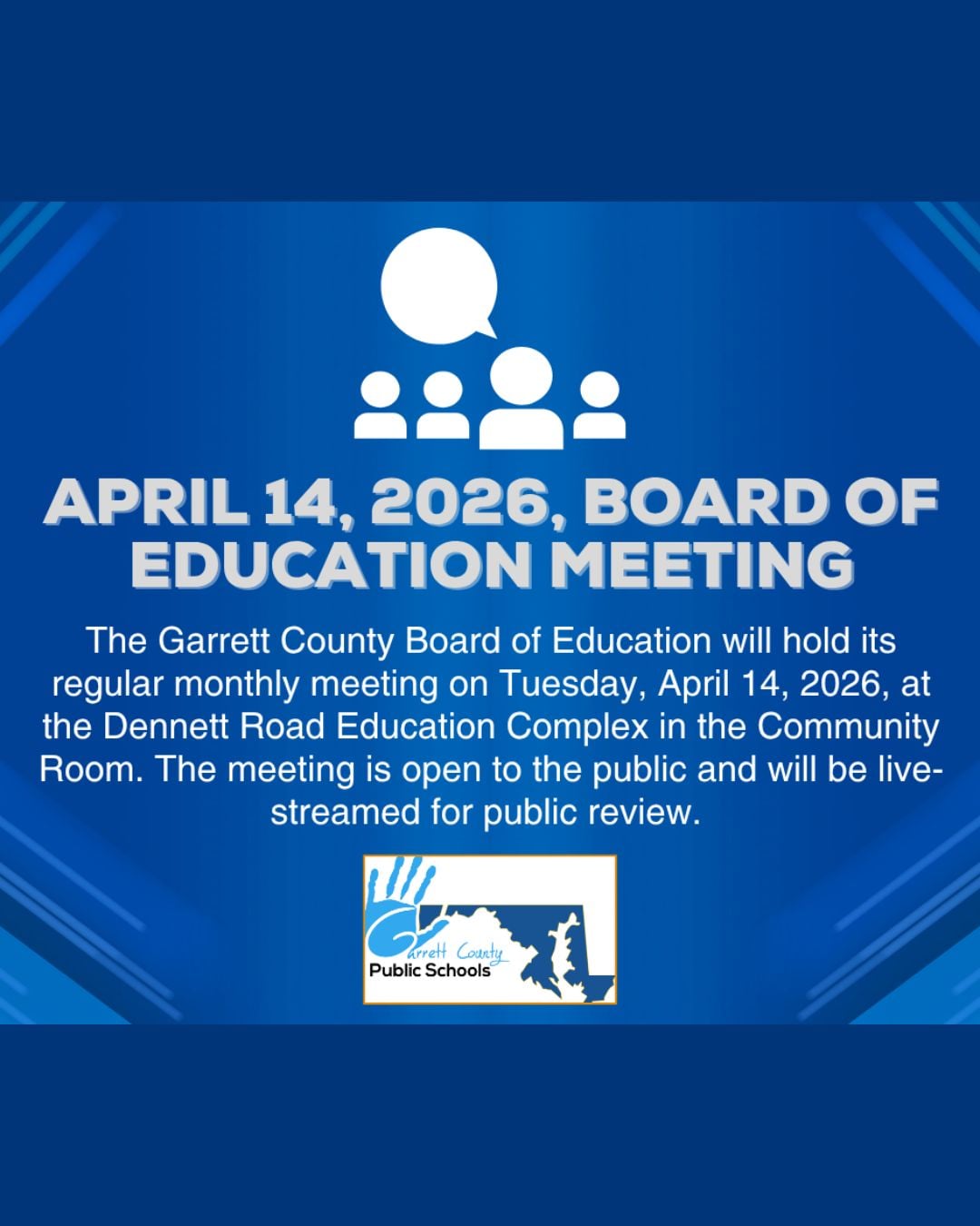 Garrett County Public Schools' Board of Education Meeting April 14, 2026