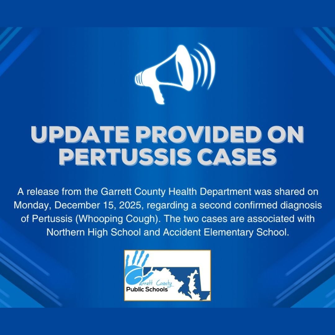 Garrett County Public Schools Update Provided on Pertussis Cases