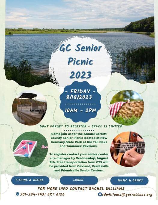 Garrett County Senior Picnic 2023 at Deep Creek Lake, MD