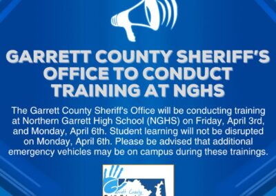 Garrett County Sheriff’s Office to Conduct Training at NGHS