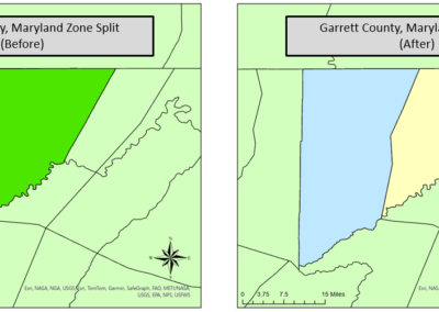 Garrett County Weather Forecast Zones Split