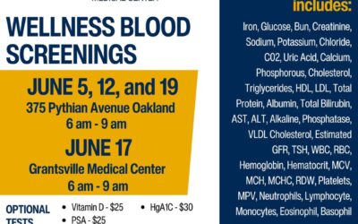 Garrett Regional Medical Center to Offer Wellness Blood Screenings in Oakland, Grantsville