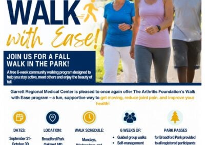 Get Moving This Fall with Garrett Regional Medical Center’s Walk with Ease Program