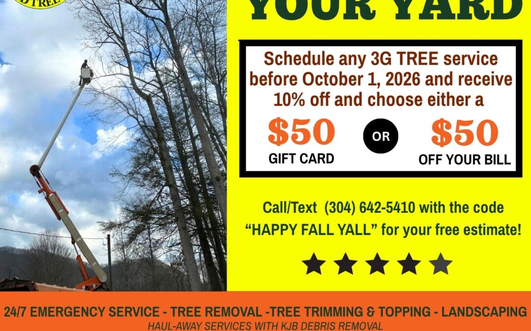 Get Your Yard Fall-Ready with 3G Tree Service