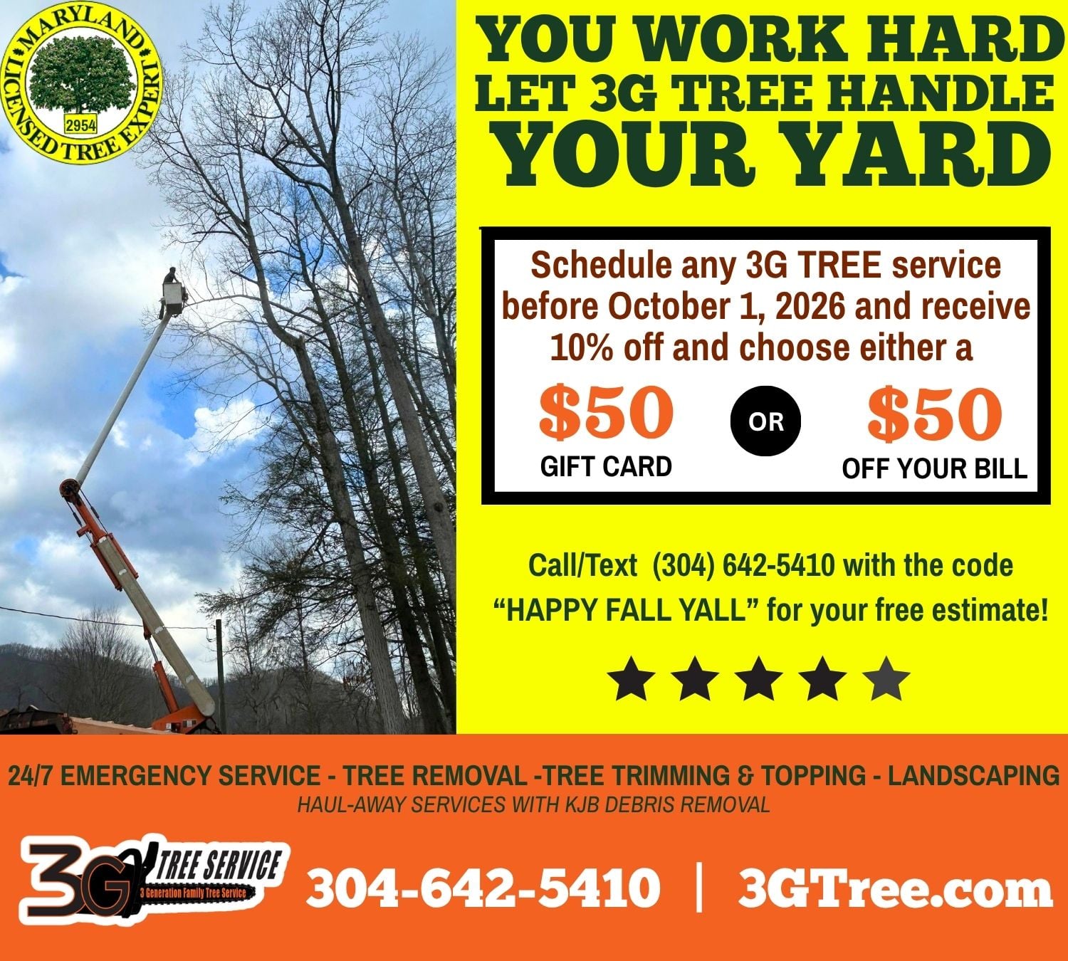 Get Your Yard Fall-Ready with 3G Tree Service