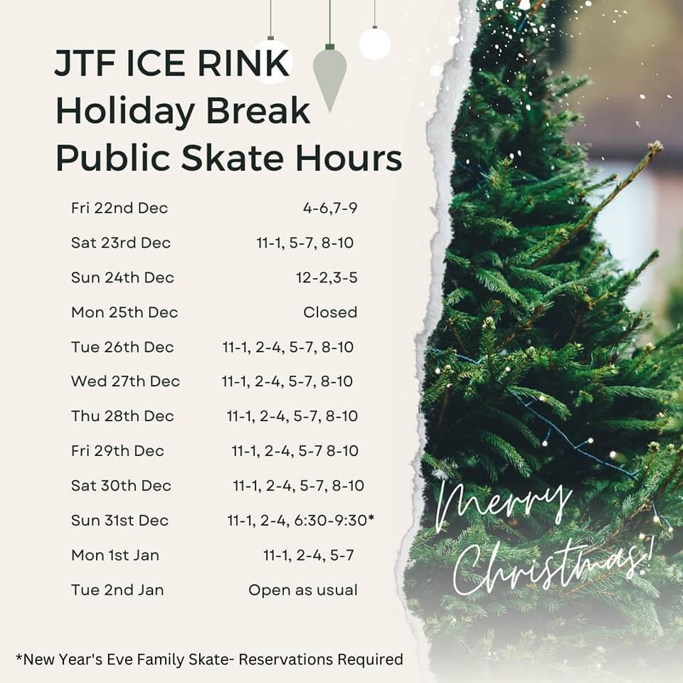Grantsville Town Park JTF Ice Rink Schedule at Deep Creek Lake, MD