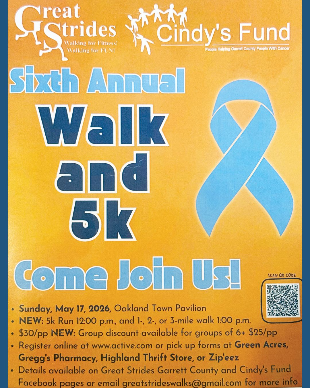 Great Strides Walk Returns May 17 with New 5K Run to Benefit Cindy’s Fund