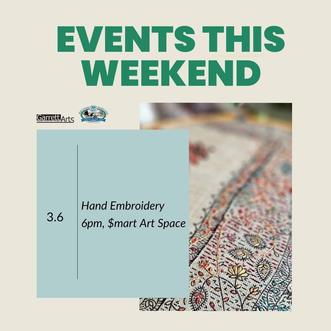 Hand Embroidery (Deep Creek Lake, MD)