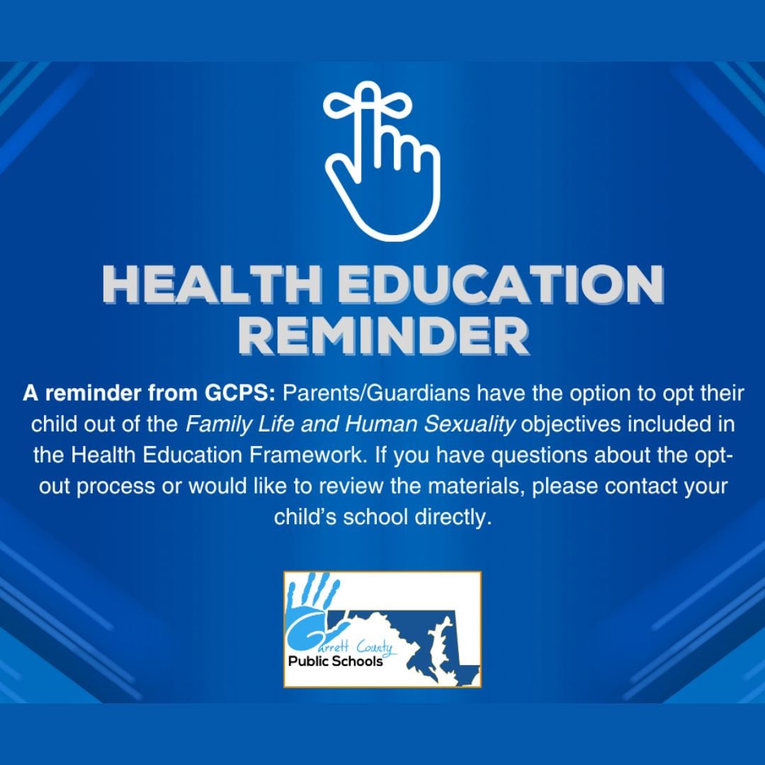 Health Education Reminder: Family Life and Human Sexuality Opt-Out Option