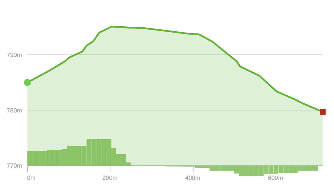 Elevation Profile - Trail 02 (Herrington Manor State Park)