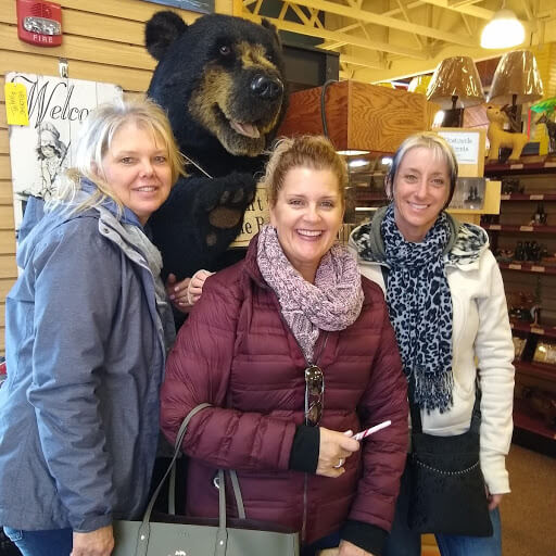 Weekend at the Lake: Linda and friends at Bear Creek Traders in Deep Creek Lake, MD
