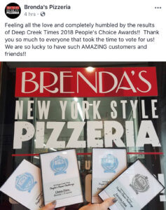 Brenda's Pizzeria People's Choice