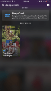 Deep Creek Snapchat Original Screenshot
