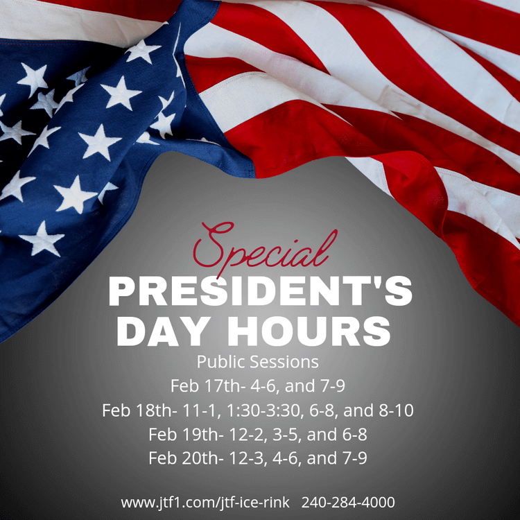 JTF Ice Rink: Special President's Day Hours