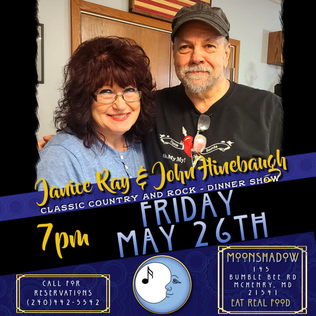 Janice Ray & John Hinebaugh at MoonShadow Deep Creek Lake, MD