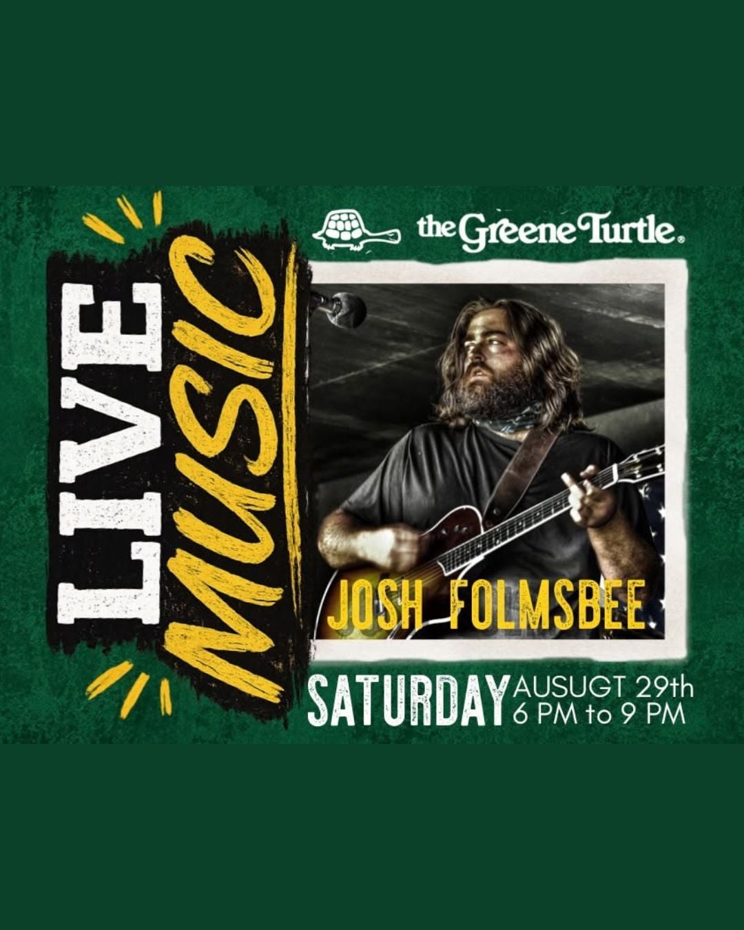 Josh Folmsbee Live at The Greene Turtle (Deep Creek)
