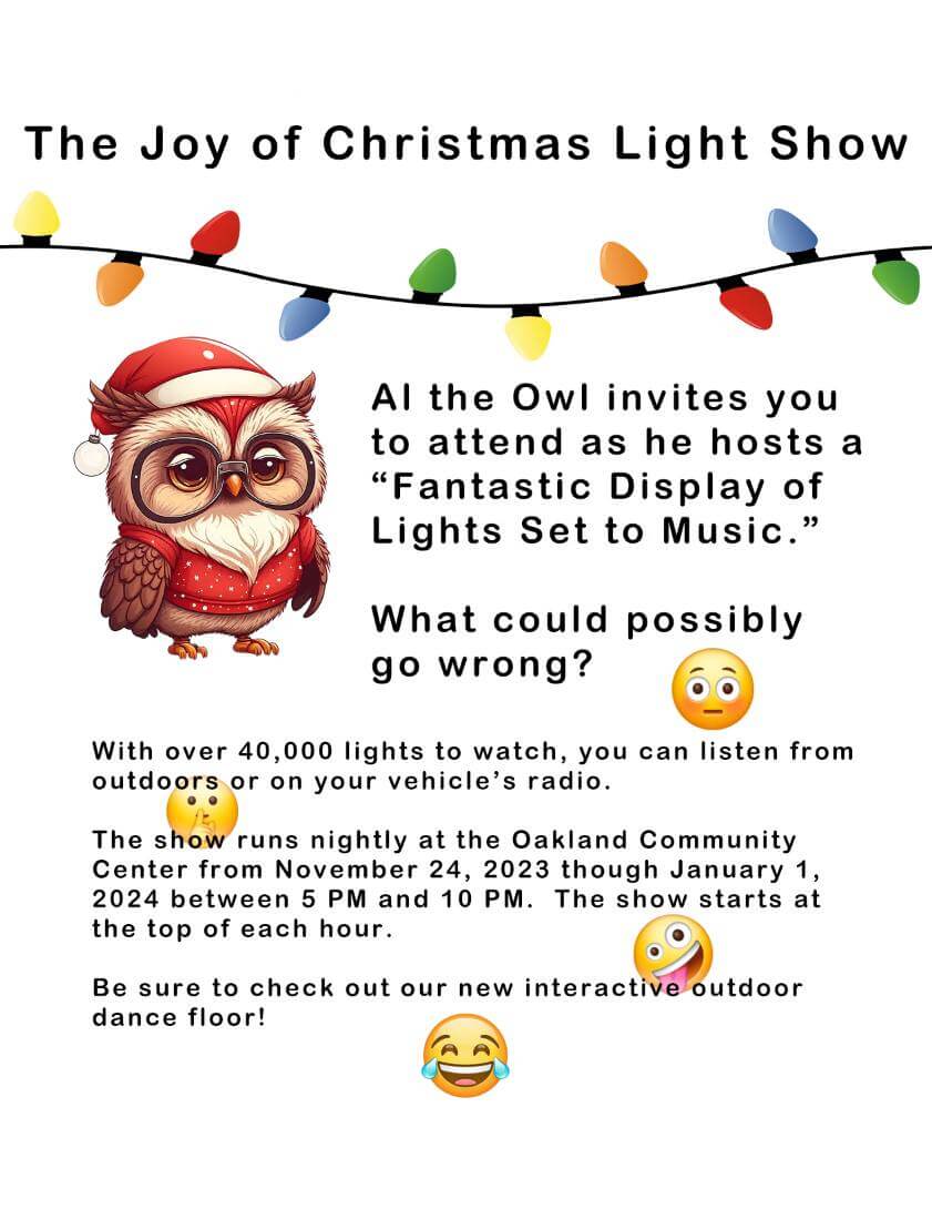 Joy of Christmas Light Show at Deep Creek Lake, MD