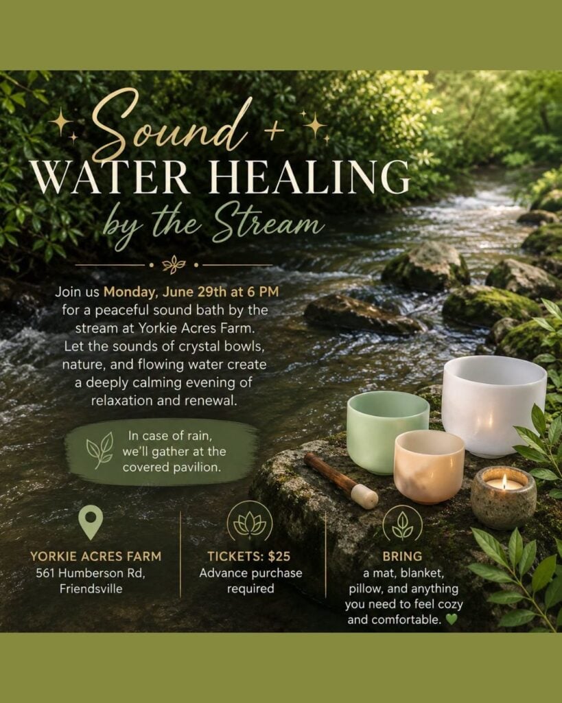 June Full Moon Sound Bath at Yorkies Acres Farm