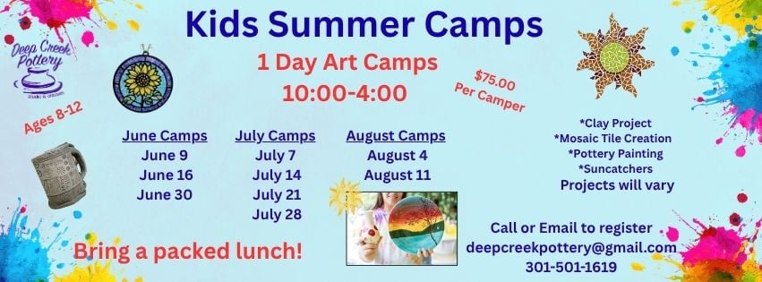 Kids Summer Camp at Deep Creek Pottery r1
