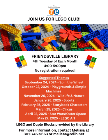 LEGO Club at Deep Creek Lake, MD