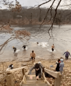 LaQuatro Family Polar Plunge at Deep Creek Lake, MD