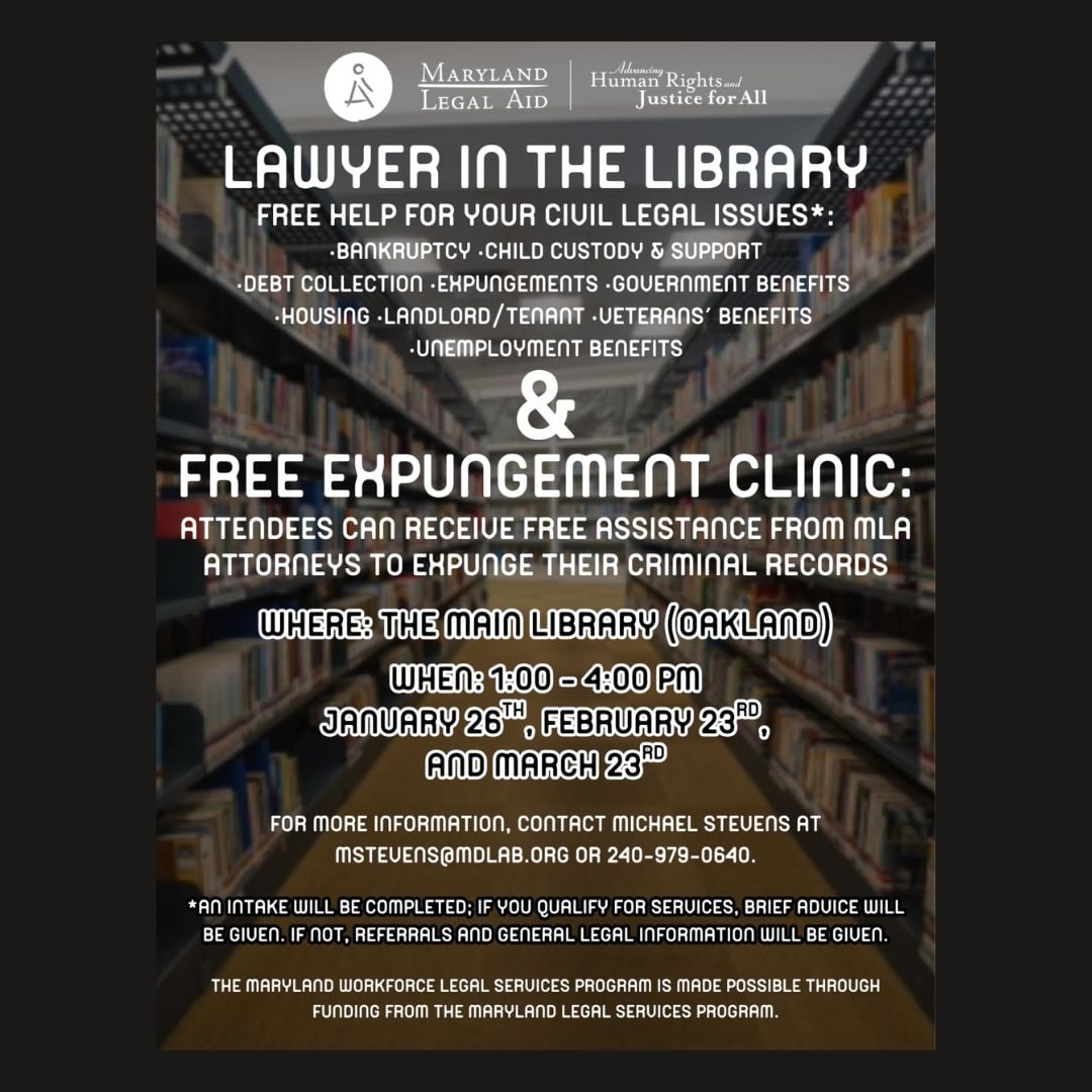 Lawyer in the LibraryFree Expungement Clinic