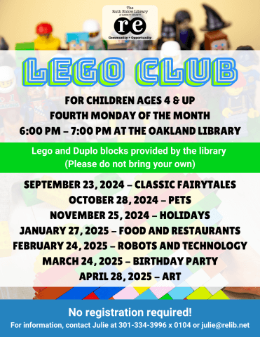 Lego Club at Deep Creek Lake, MD