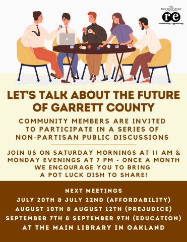 Let's Talk About the Future of Garrett County: Discussion Series at Deep Creek Lake, MD