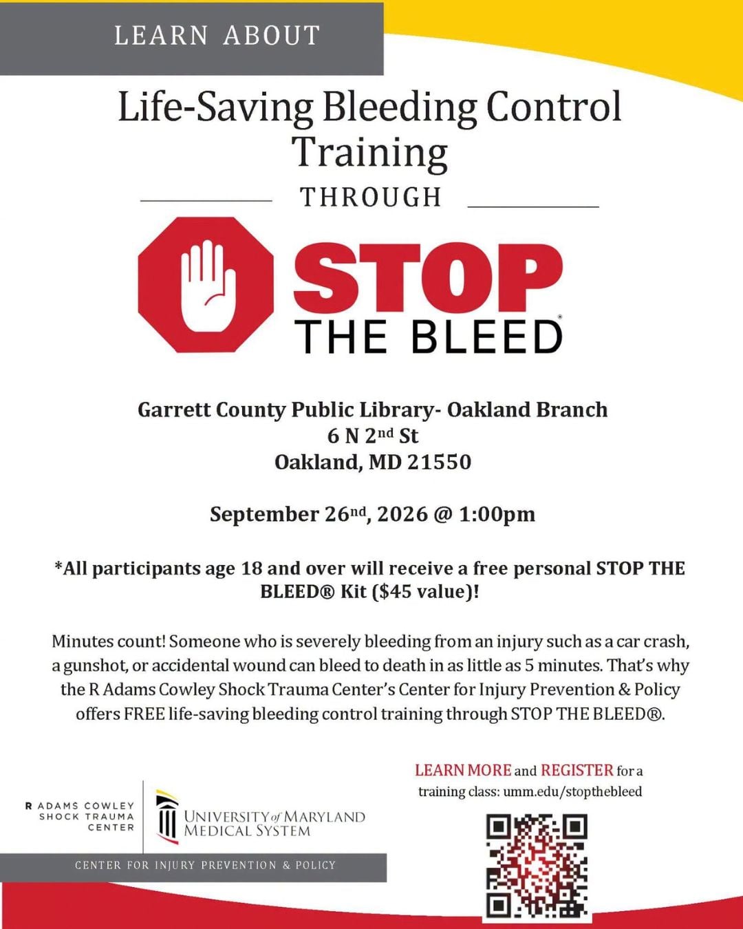 Life-Saving Bleeding Control Training